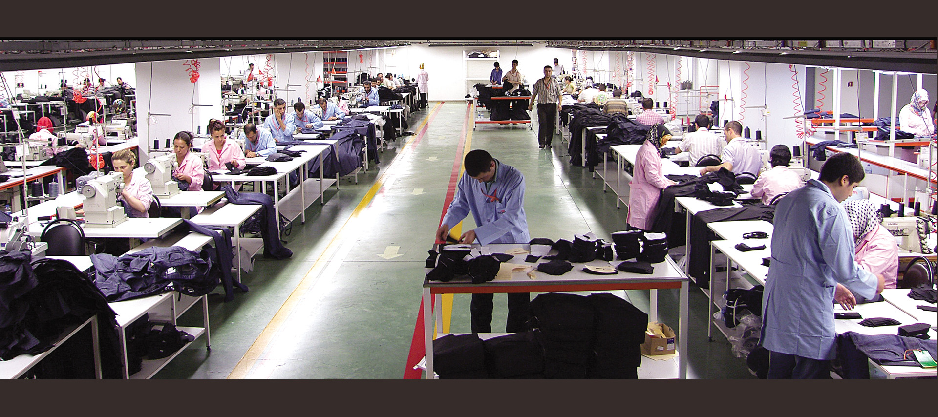 C�no tekstil �retim dikimhane b�l�m�, tekstil fabrikalar�